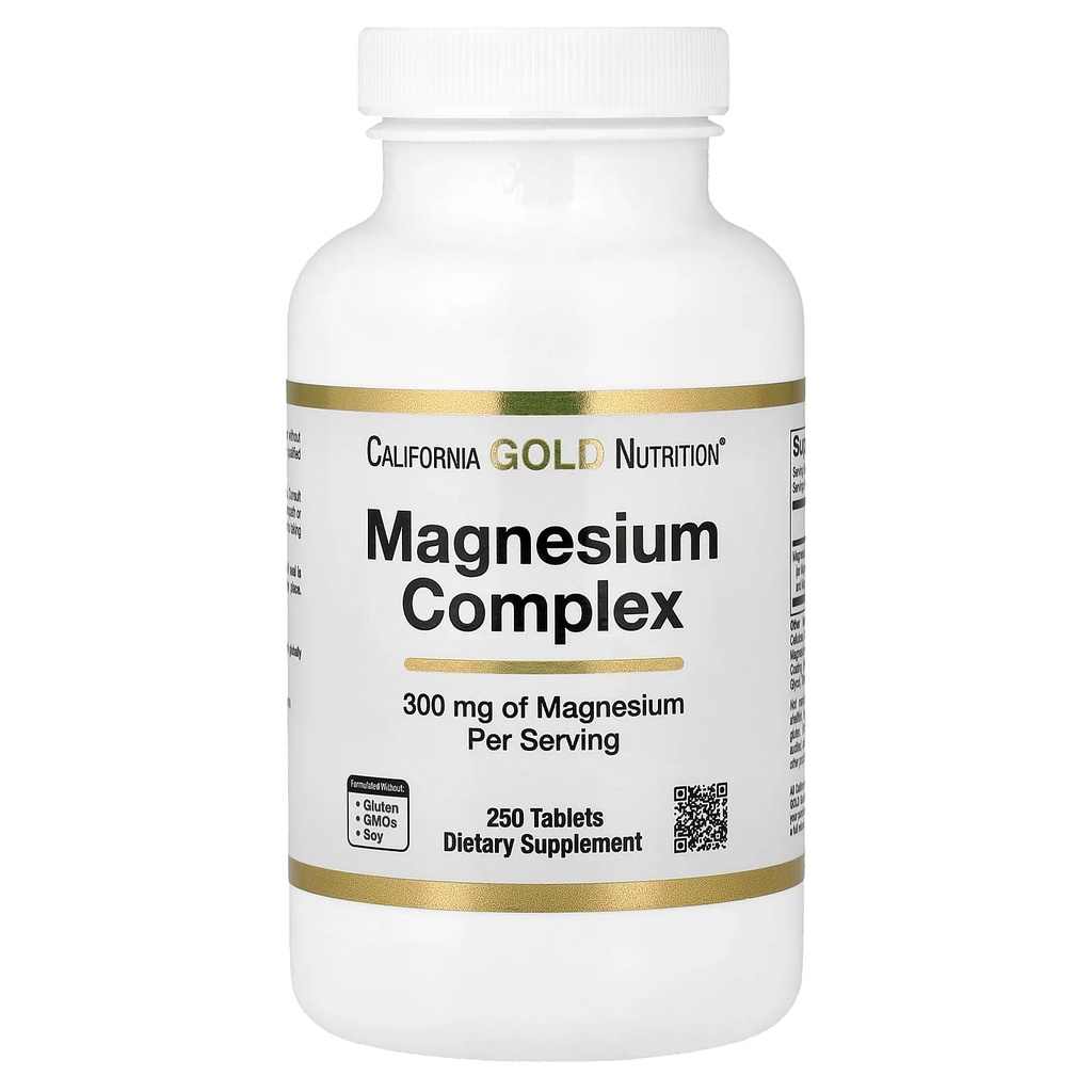 California Gold Nutrition, Magnesium Complex 300 mg, 250 Tablets