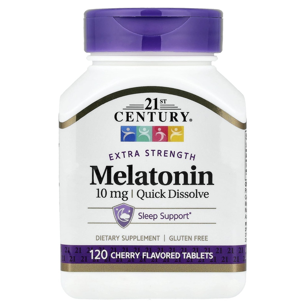 21st Century, Melatonin Quick Dissolve 10 mg, 120 Tablets